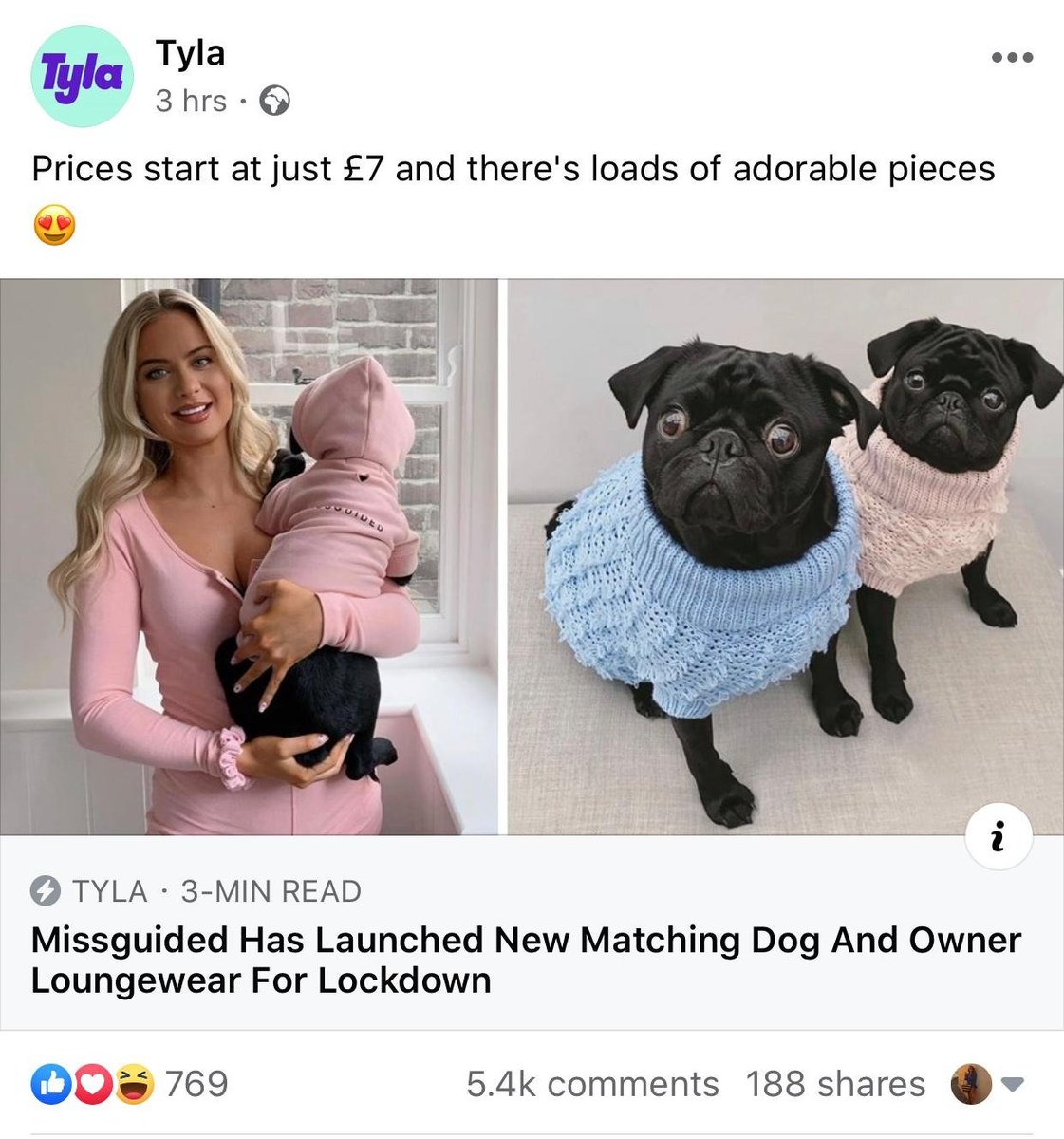 The internal MG team are on it! it's important for in-house marketers to be just as reactive as us agency lot. We even had TYLA contact US (not us contact them) this morning for info on our lockdown loungewear for dogs which landed a link this AM (and so much social engagement)