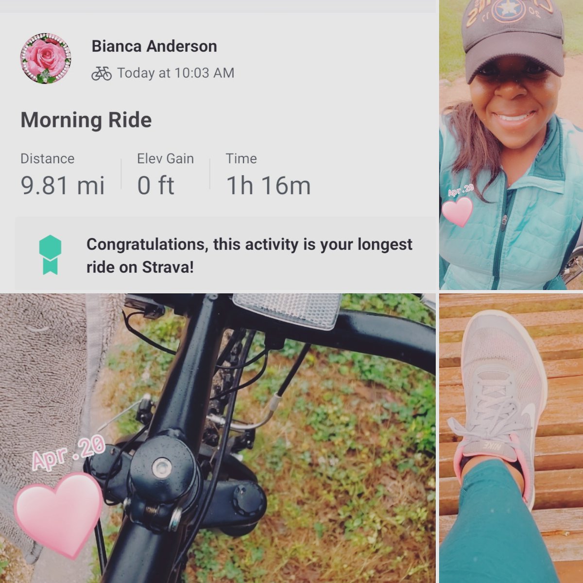 BiancaAKA18's tweet photo. My Monday morning ride in the misty weather. I'm parking the bike today and taking a walk. I need a break from that bike seat! ๐ด๐ฟโโ๏ธ๐คฃ
#findingmybalance @hearnehusky #HealthyHuskies #apartbuttogether #healthymindbodyspirit https://t.co/hPGVdb9qwK