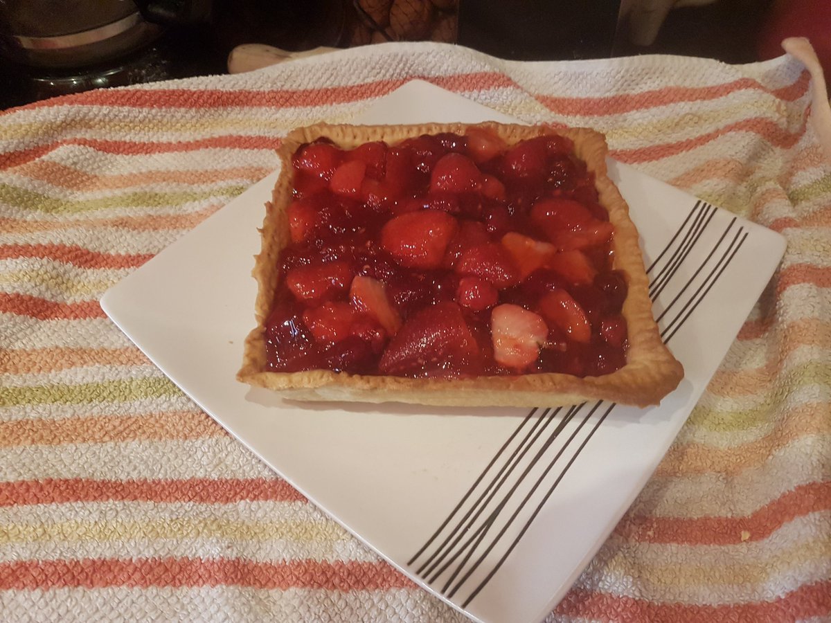 Once set, lift it out of the tin using the grease proof paper (told you you'd thank me) and slide it onto a plate ready for serving!If you use suger free jelly, this is a really nice healthy(ish) desert! That if you use frozen ingredients will take less than an hour tops! Enjoy