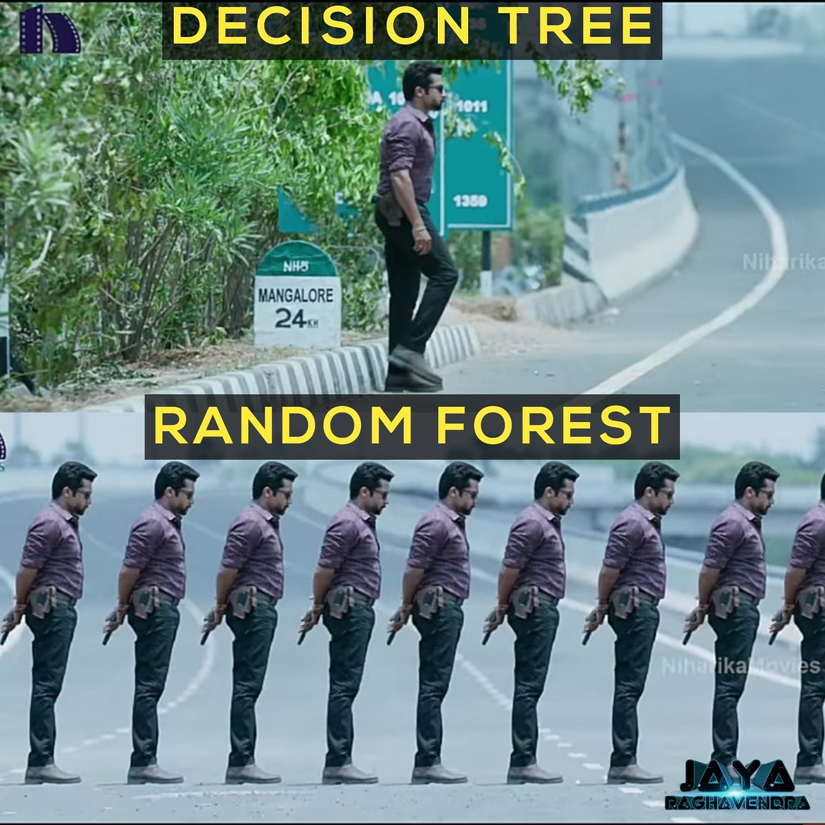 JayRaghav117's tweet photo. Difference between Decision Tree and Random forest
My Insta page: https://t.co/XpkUthVkMB
#MachineLearning #computervision #AI #artificialintelligence #ai #machinelearning #technology #datascience #programming #deeplearning #python #ml #robots #DataScientist #datasciencememe https://t.co/4jClvDmEvT