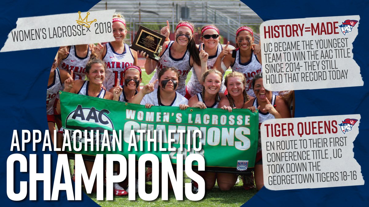 UCPatsGameDay's tweet photo. TWO YEARS AGO TODAY: The greatest day in Pat Lax history? Maybe. Was it the start of a conference dynasty? 𝐃𝐄𝐅𝐈𝐍𝐈𝐓𝐄𝐋𝐘. 

Women's Lacrosse has locked down the #1 spot in every conference poll since February 26, 2018! 💍

@UC_WLAX / #OneBigTeam https://t.co/lXO1QJ3Ezh