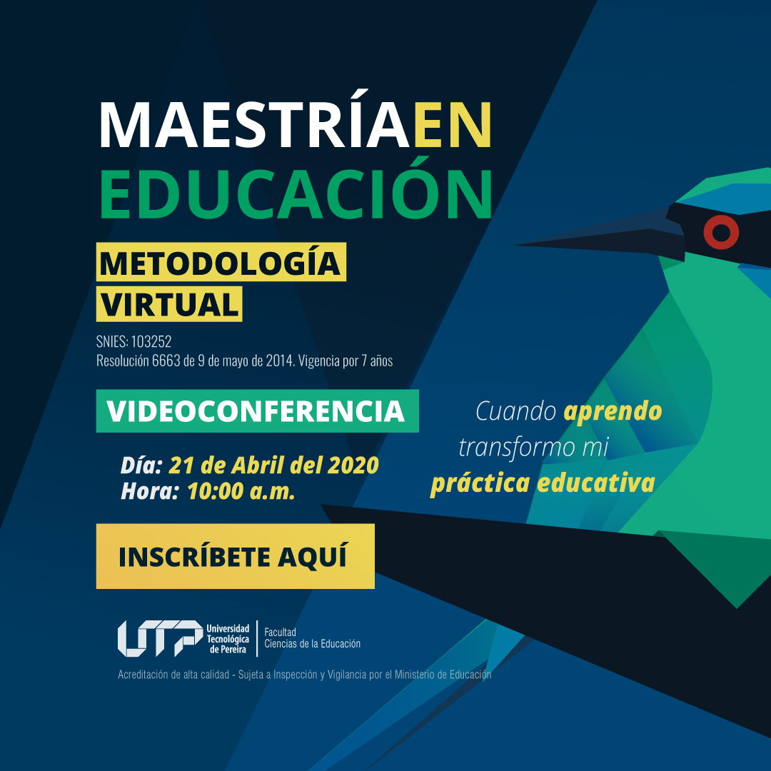 univirtual's tweet photo. 👩‍🏫 ¿Te gustaría generar cambios en el modelo de enseñanza? 👨‍🏫

Videoconferencia - Tiempo de enseñar y aprender estratégicamente
Fecha: Abril 21 del 2020 a las 10:00 a.m.
Duración: 50 minutos.
Modalidad: Virtual gratuito.
Para inscribirse, aquí 👉: https://t.co/xKgUBeRhsm https://t.co/Q2ixCZVRZm