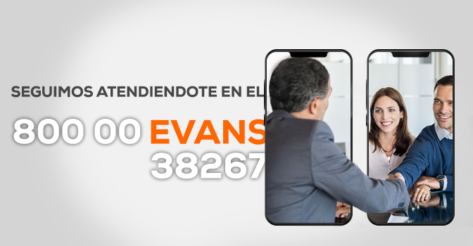 EVANSMEXICO's tweet photo. En #EvansMx seguimos atendiéndote en la línea gratuita 800 00 EVANS (38267) de lunes a viernes 8:30 am a 5:30 pm 📱 https://t.co/vhoxMCpIIM