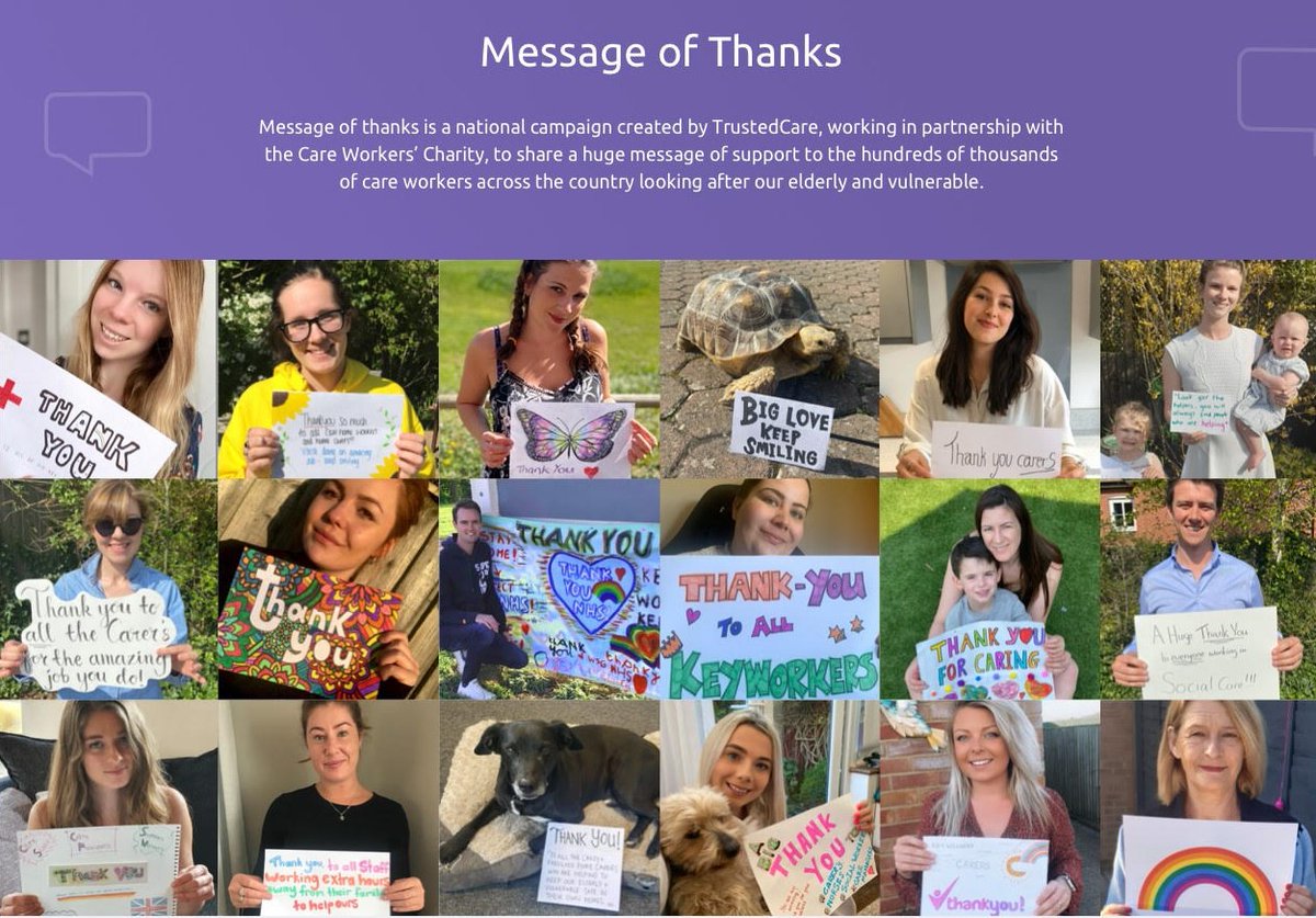 MessageofThanks's tweet photo. As a team, we could not be more grateful to all of the dedicated care workers in our community. Thank you so very much - you are all superstars! 🌟

https://t.co/wZDodaGR8z

#MessageofThanks #TrustedCareTeam #CareWorkers @TrustedCareUK https://t.co/9XnTB7ZLMM
