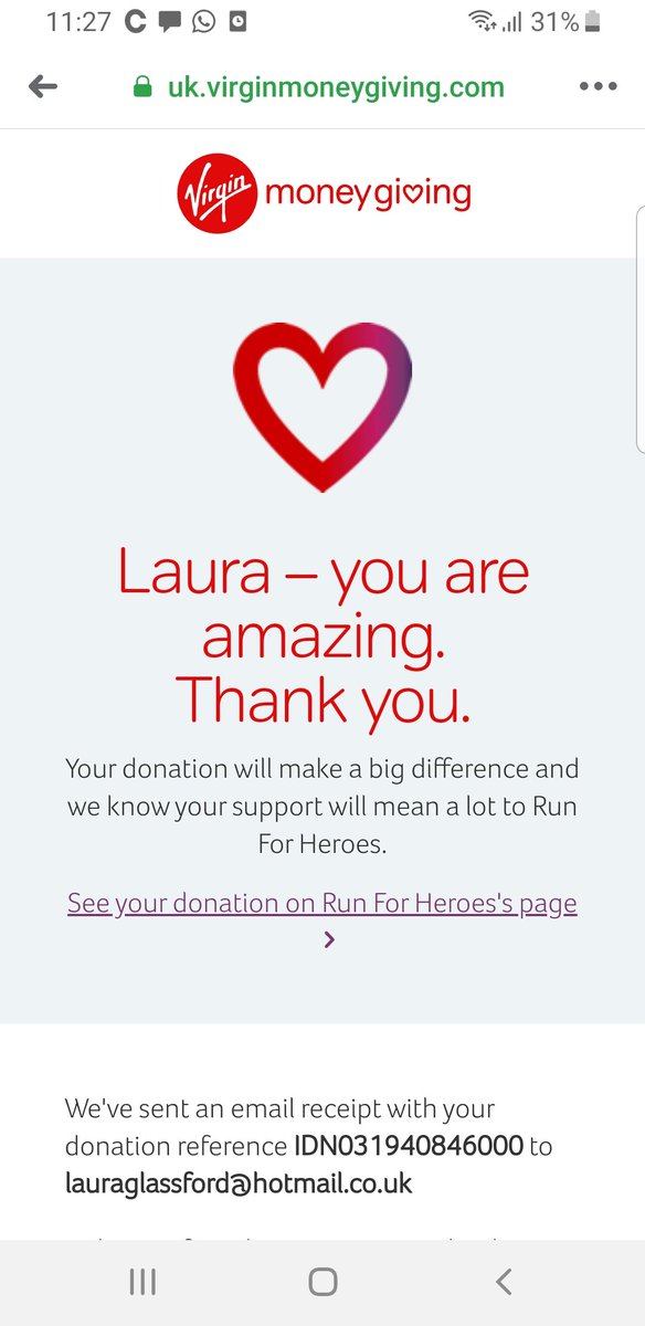 LauraGlassford's tweet photo. @JillyG89 Forgot to upload donation x https://t.co/OYzKlUOcpj