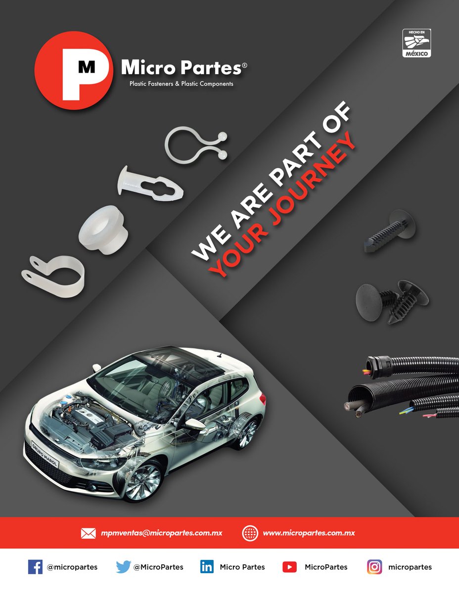 MicroPartes's tweet image. Nuestros productos estan presentes en la cadena de siministros de la #Industria #Automotriz y muchas más!! Tenemos + de 5k de parte. #Manufactura #Mexico #HechoenMexico #cuarentena #Plastico #CustomMolding