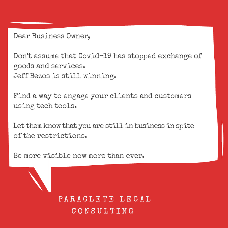 Paraclete_Legal's tweet photo. #dearbizownerseries https://t.co/snAVADCGNC