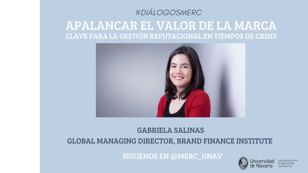 merc_unav's tweet photo. Comenzamos los #DiálogosMERC con @gabbiesalinas 

¡Os esperamos! https://t.co/YFHOzIAtRR