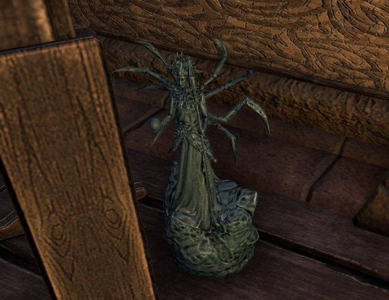 Lastly, what would a good house be without hidden things? Someone at the tribunal compound still worships daedra and hid mini statues everywhere. Come visit and try to find all ten!
