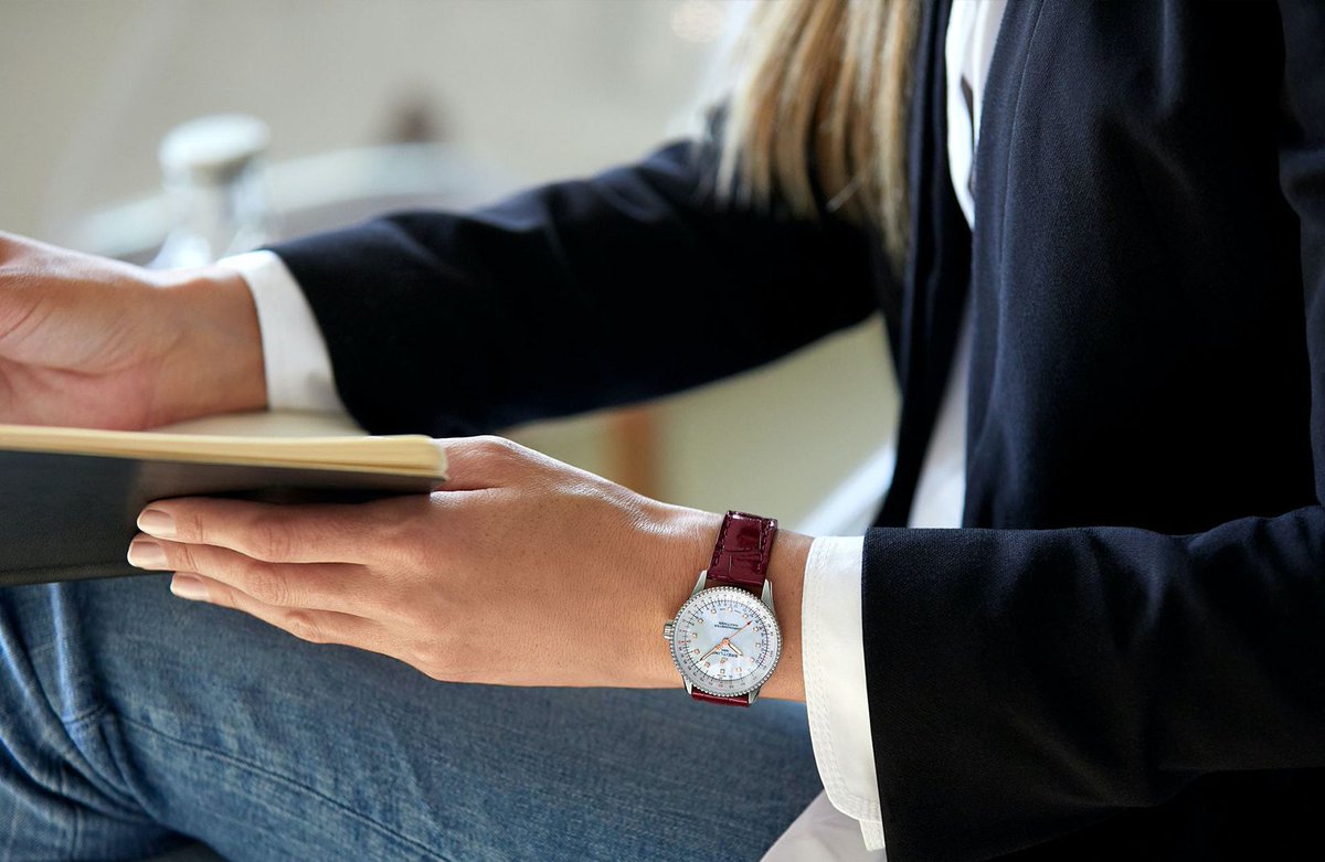 Continuing the theme of redefining icons; Breitling have released this elegant ladies version of the staple Navitimer. It's a delicate take on a rugged classic. Discover more by following the link - buff.ly/2zb4KxZ