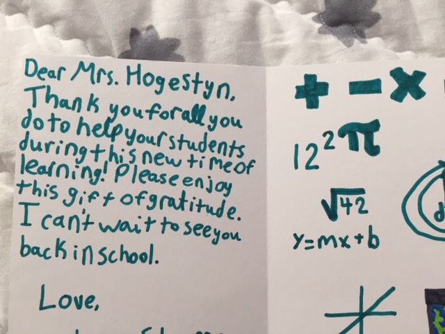 DHogestyn's tweet photo. This package and note I got yesterday at my doorstep made my day!!!!!!! https://t.co/62Qpekhxfs