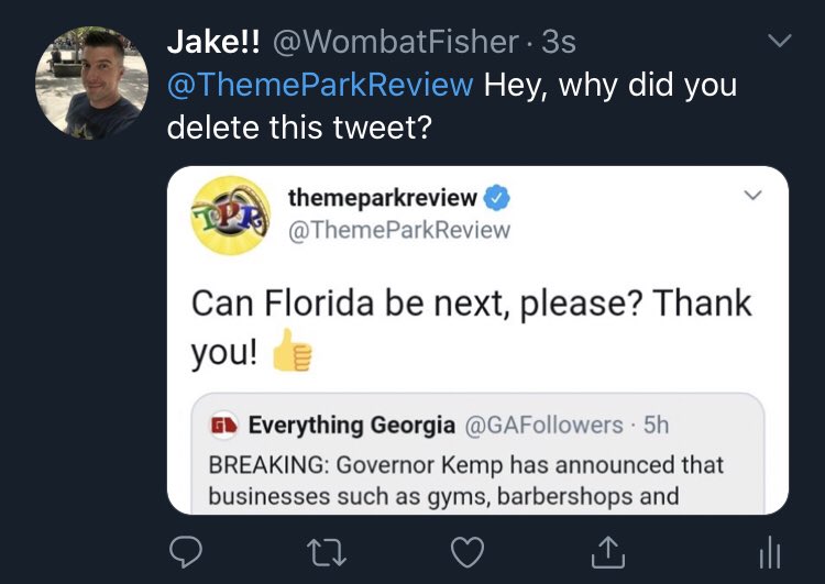 realWalltheWall's tweet photo. @ThemeParkReview Just so you know I’m not joking. This is on you, mother fucker. https://t.co/OvPZbYmhyL