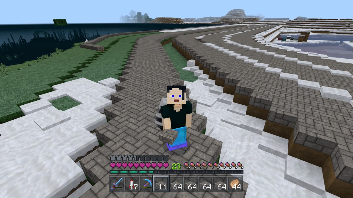 jonah13jaay's tweet photo. For those that love #Minecraft #BuildingCities Follow me, I'll have daily updates of my expanding City. I am currently building a freeway around my city. https://t.co/Ts6c25QzJH