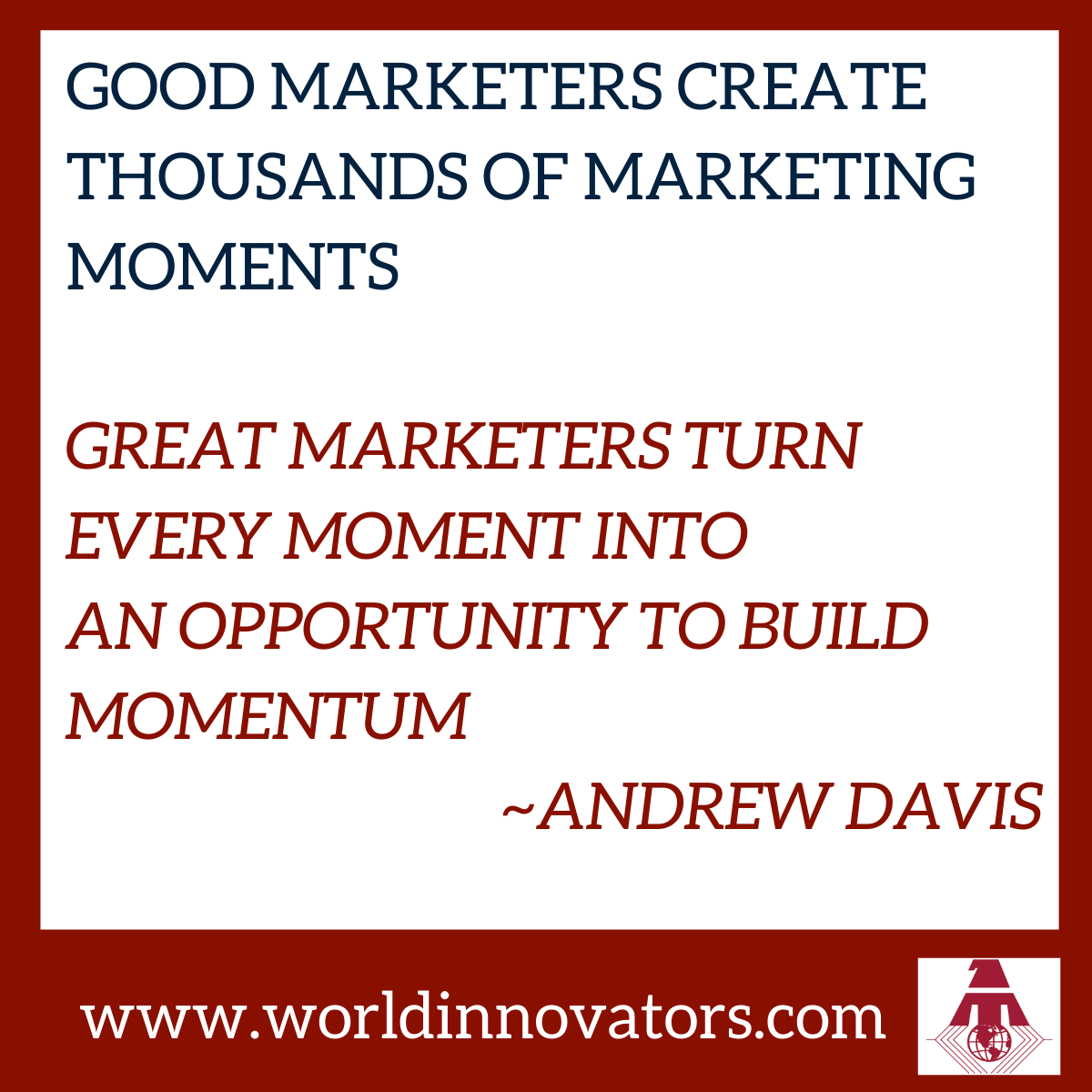 donnaapeterson's tweet photo. If you have a chance to listen to Andrew you really should because his session was informative while being very entertaining.  https://t.co/PQHFnGwhyW

.
.
.
#b2bmarketing #inspiresuccess #andrewdavis #cmc2020 #greatmarketers #worldinnovators https://t.co/GWFfz1nm2n