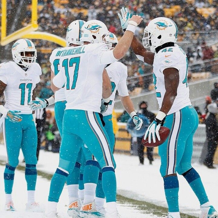 20. Miami Dolphins. The colour is nice but they need to go back to the hoops on the arms and the helmet logo is a crime against dolphins
