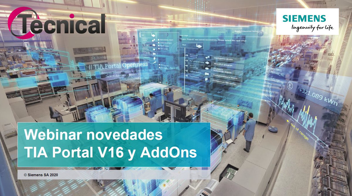 TecnicalCT's tweet photo. Fa unes setmanes, @Siemens va presentar-nos les novetats de la versió 16 del TIA Portal.
Una de les novetats que inclou la nova versió, són el nou firmware per al PLC S7-1200 FW4.4 i per al S7-1500 FW2.8
Més informació: https://t.co/5CMZpYnCZP

#Siemens #PLC #industrialrevolution https://t.co/TJoehFRHqk