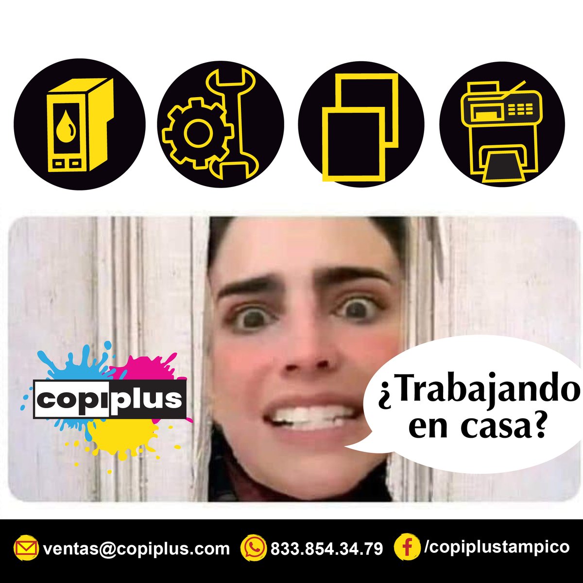 CopiplusNorte's tweet photo. 🧐¿Trabajando en casa? ¡No te quedes sin hojas para imprimir! ah, caray, ¿no tienes impresora? ¡Envíanos tu archivo, nosotros lo imprimimos! ‼️
¡Contáctanos! ---> https://t.co/uacEY6GYed

#Impresiones #copias #covid19 #covidplus #martes #toner #papel #ServicioTécnico https://t.co/COG6Zb9has