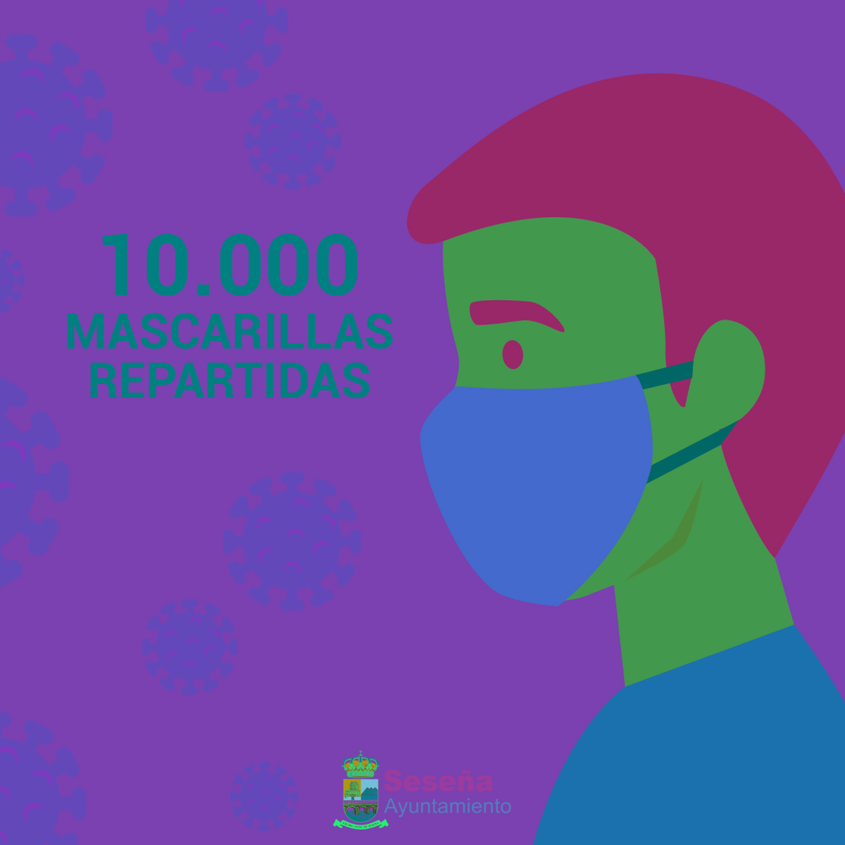 AytoSesena's tweet photo. Desde que comenzó la crisis del Covid-19  el Ayuntamiento de #Seseña a través de Policía Local y Protección Civil, ha repartido más de 10.000 mascarillas en nuestro municipio... https://t.co/XTOqQvJEPK https://t.co/AyPW1xRBqy