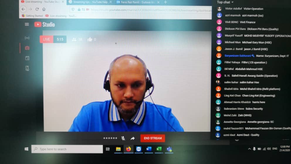 FerozRamli's tweet photo. BDNC Virtual Townhall Q1 2020
Great to engage and catch up with the team during #MCO period. Everyone is energised & ready for the 2020 challenges👍💪
#YouTubeLive #BDNC #weareBDNC https://t.co/EBWwQgncYq