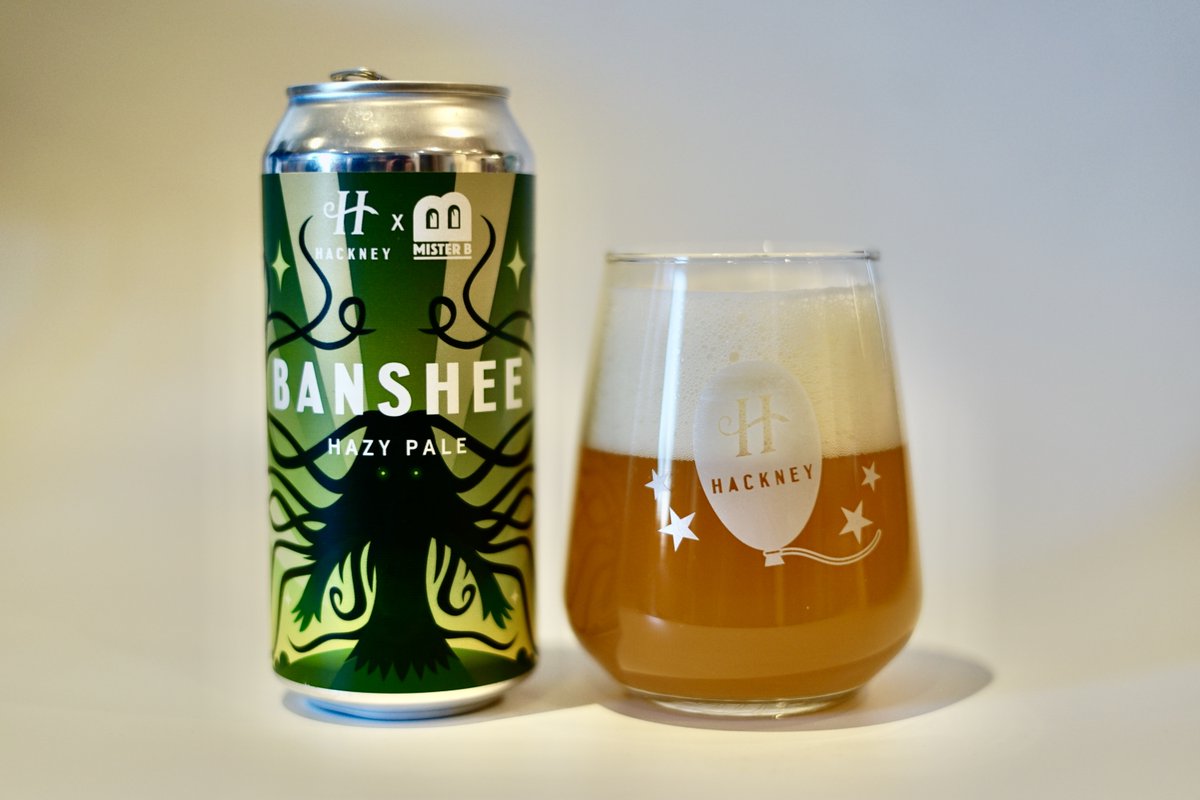HackneyBrewery's tweet photo. Let's get a little HAZY.🤪

Our Banshee is a hazy pale collaboration with Italy's @misterbbrewery. 

Get FREE local delivery (a flat rate for other UK addresses) and a 15% discount on orders over £100 with code ‘100PLUS’.

https://t.co/gwdujJKbBx https://t.co/0sq1789aLe