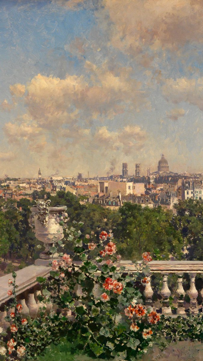 Martin Rico y Ortega 1 — View of Paris from the Trocadero2 — The Riva degli Schiavoni in Venice3 — Venetian Canal4 — Courtyard of the Palace of the Dux of Venice