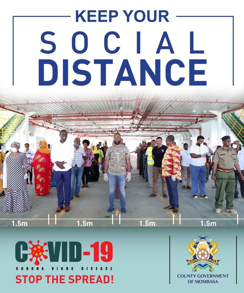 DoHMombasa's tweet photo. It’s import to NOTE that #COVID19 has no cure BUT we can collectively reduce its spread by 

•Washing hands regularly 
. Observing social distance 
•Sanitize
•Wearing masks 
•Stay home where possible
•Avoid Shaking hands /hugging 
#epukacorona | @MOH_Kenya @HassanAliJoho https://t.co/XnkXAbbhH4