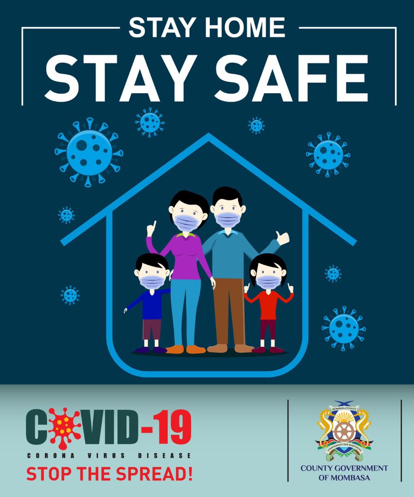 DoHMombasa's tweet photo. It’s import to NOTE that #COVID19 has no cure BUT we can collectively reduce its spread by 

•Washing hands regularly 
. Observing social distance 
•Sanitize
•Wearing masks 
•Stay home where possible
•Avoid Shaking hands /hugging 
#epukacorona | @MOH_Kenya @HassanAliJoho https://t.co/XnkXAbbhH4