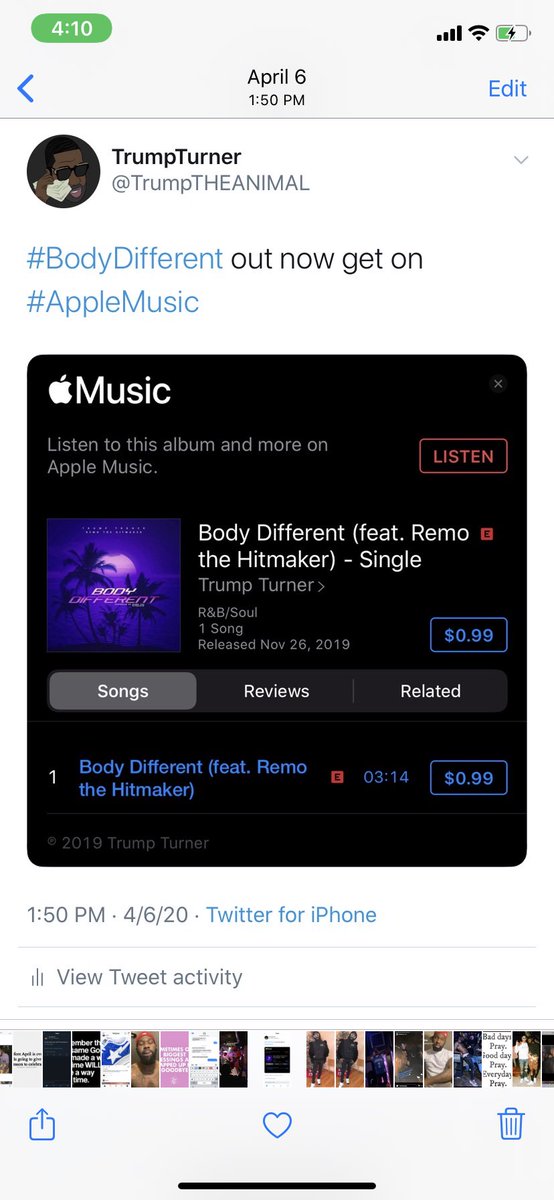TrumpTHEANIMAL's tweet photo. #BodyDifferent Out now on all platforms,Link in my bio https://t.co/BKiZ84VwJW