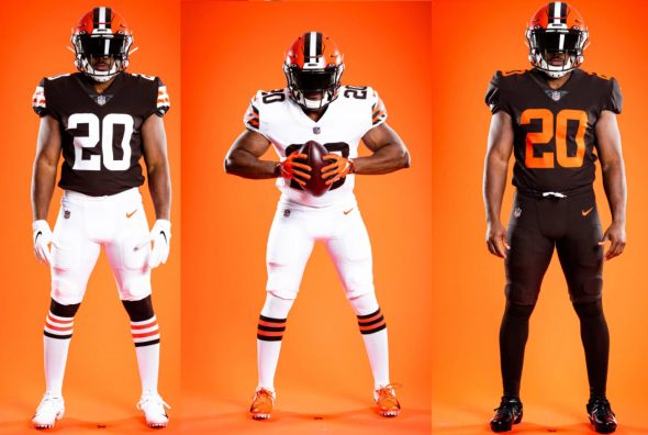 14. Cleveland Browns. They did a good job fixing these. The shoulders are v nice and they "feel" extremely Cleveland