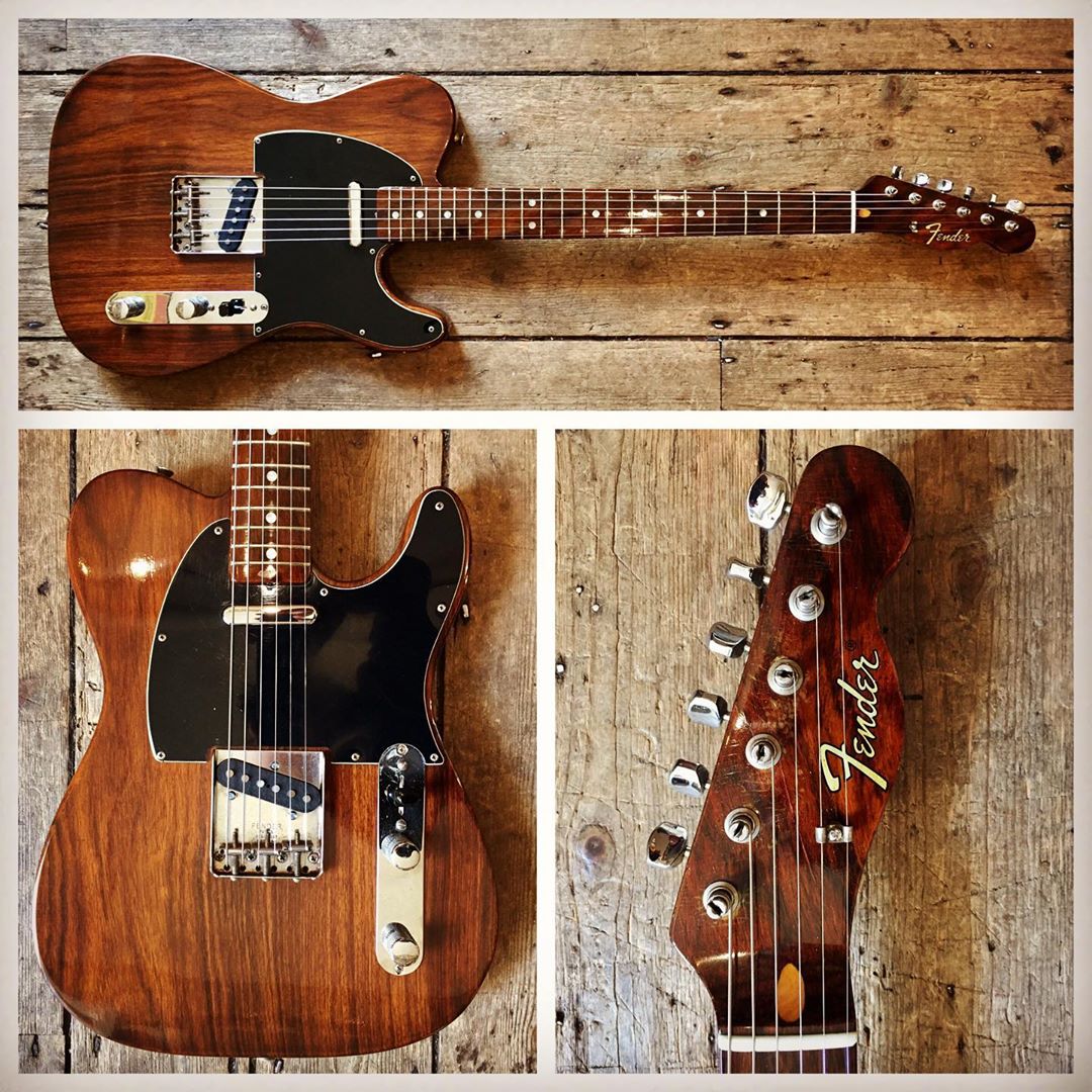 muerdekeroyo's tweet image. 1969 @Fender #Telecaster all Rosewood #guitar