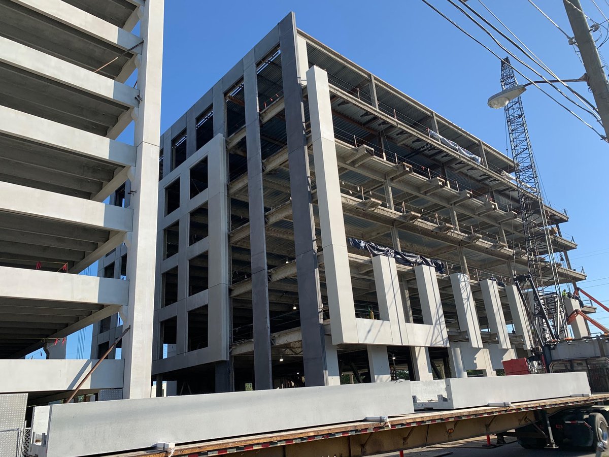 CHSdigital's tweet photo. Psyched for #chstech’s future! @sametcorp installs panels to @chs_tech_center's steel frame to ensure we remain on schedule for a January 2021 launch! #wheretechworks #chstechcenter https://t.co/T6bu7gwLvD