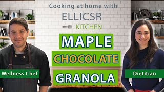 ELLICSRKitchen's tweet image. Brand new Cooking at Home video! And it's one of our favourite recipes with a little twist 🙃🍫 Maple Chocolate Granola. Oh yes! youtu.be/jYrNY_keCws #cookingvideo #granola #sweetsnack #wholegrains #QuarantineCooking