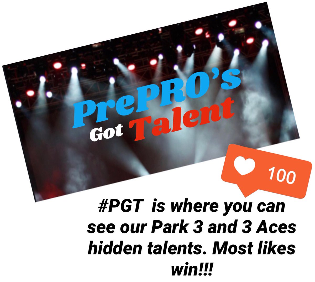 PrePROprogram's tweet image. Our new #challenge is going to be PrePROs got talent!!! Our Park 3 and 3 Aces members will get to show off their hidden talents! We will post their videos on our Instagram and the video with the most likes wins! One like=one vote! Who’s ready! #PGT #dance #dancer #instagram #ig