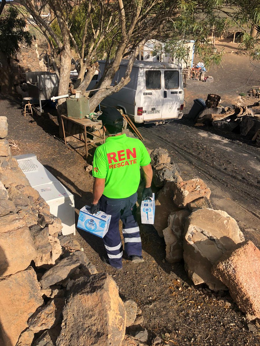 RENCanarias's tweet photo. Día tras día nuestros voluntarios @RENCanarias siguen realizando el reparto de comida a los vecinos que la necesitan, ante la situación de alarma. #CODVID19 #QuedateEnCasa #EsteVirusLoParamosUnidos https://t.co/CvOFscEVUm