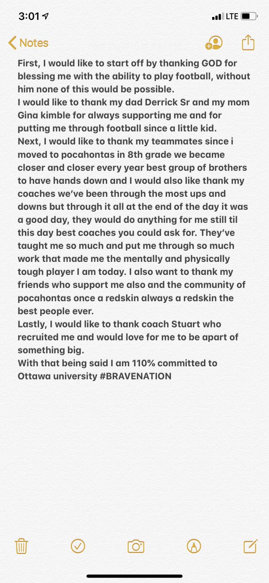 DerrickKimble5's tweet photo. Committed @CoachStuart_OU @OttawaUFootball @CoachKessinger @ArElite100 @BravesAthletics @Coach_JDodge @Cannon_Davis https://t.co/JHLr17wzM5