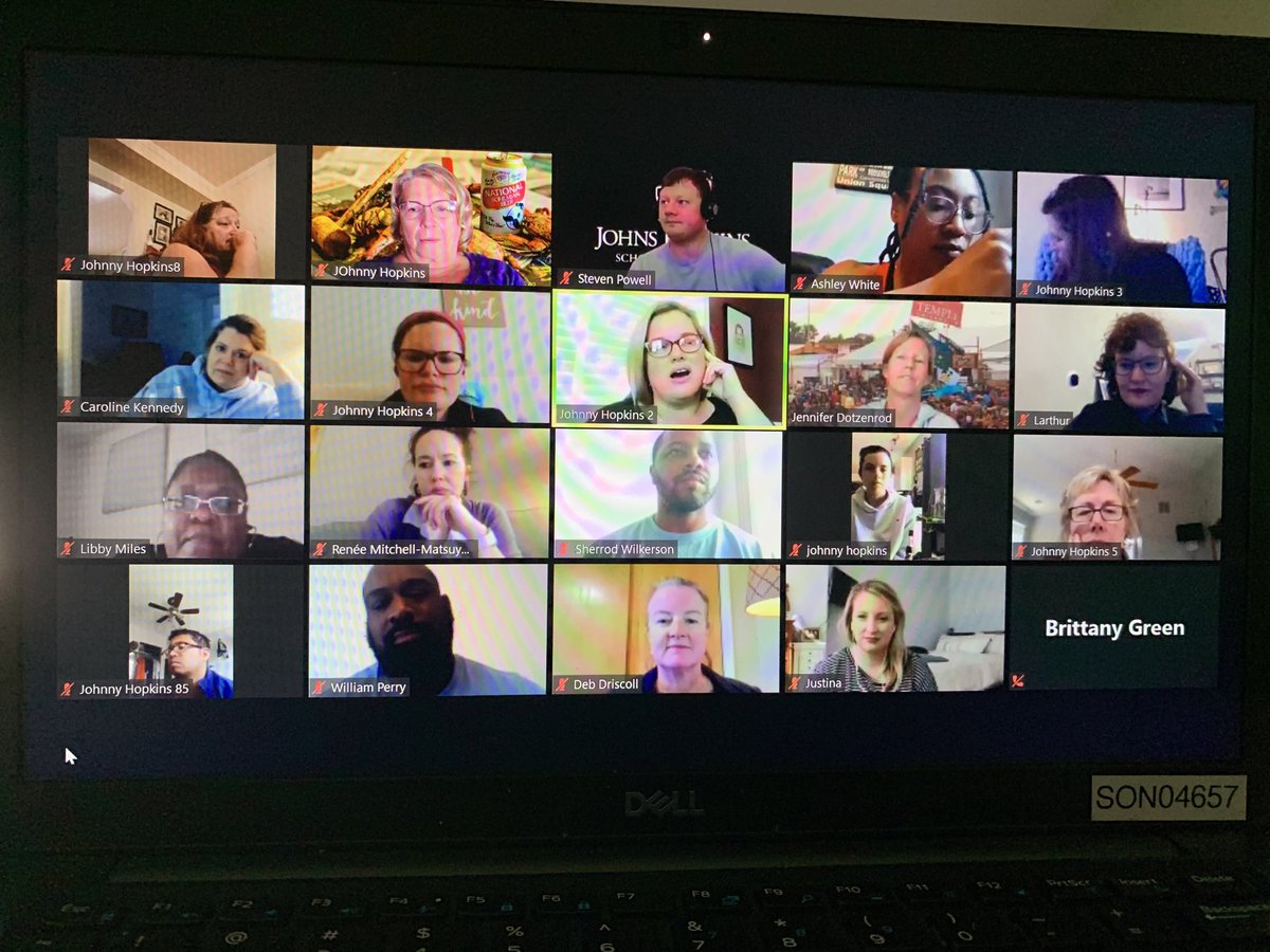WarnerWorld7's tweet photo. Another day on Zoom ⁦@JHUNursing⁩ making sure we are ready for all our student needs in Student Affairs. https://t.co/wStGZtGQLc