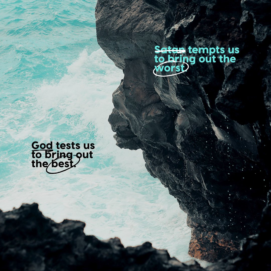 God tests us so that we can come out better; so that we can grow &amp; our faith can be built on solid ground. He does this so that in the next wave we go through, we’re a little bit stronger &amp; prepared to get through it.