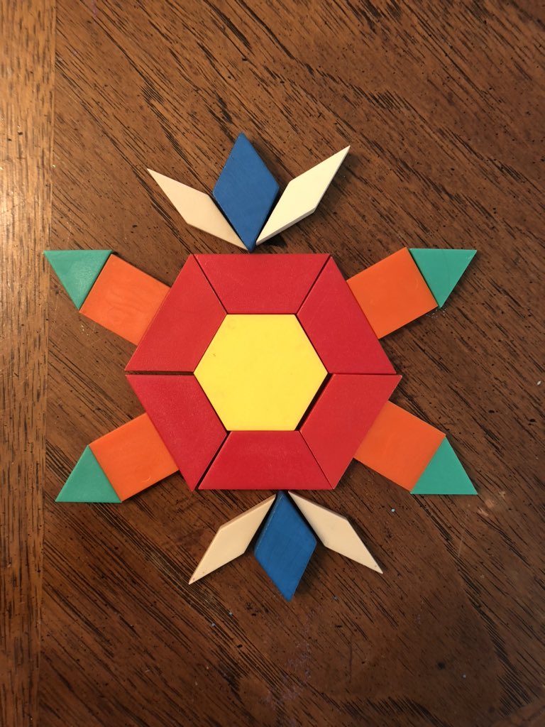 We’ve been doing geometry in math! What shapes can you find in this home creation? <a href="/HumbleISD_EGE/">Elm Grove Elementary</a>