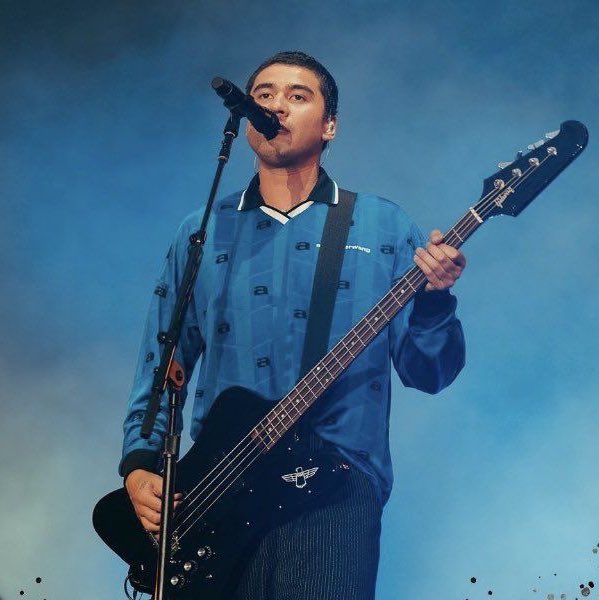 he is also very talented at bass and singing and he contributes a lot towards the band.