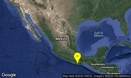 SismologicoMX's tweet photo. SISMO Magnitud 4.1 Loc  24 km al NOROESTE de PUERTO ESCONDIDO, OAX 21/04/20 15:10:55 Lat 16.06 Lon -97.17 Pf 21 km https://t.co/tXQQdKblOd