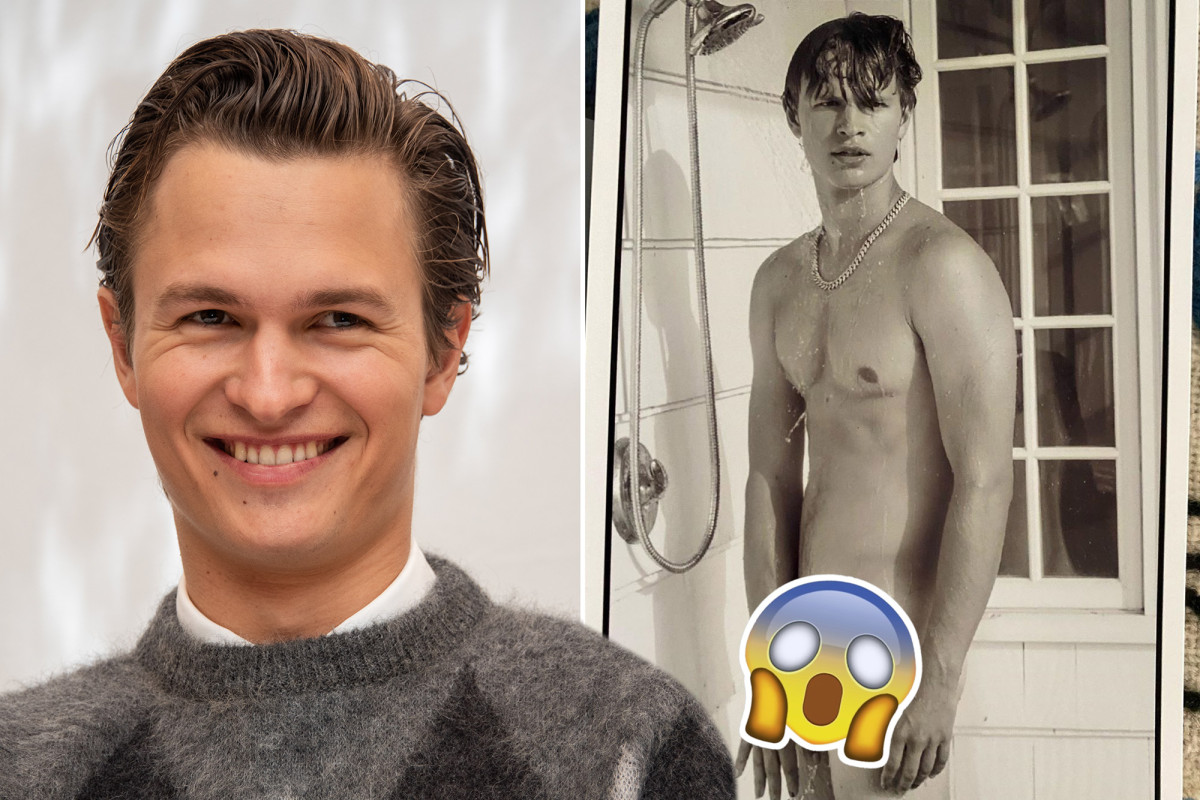 Page Six on Twitter: "Ansel Elgort posts naked thirst trap for charity...