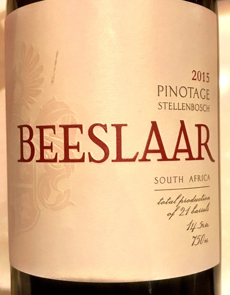 Time for a second bottle of #lockdownwine. The world’s best Pinotage. Thank you, Abrie.
