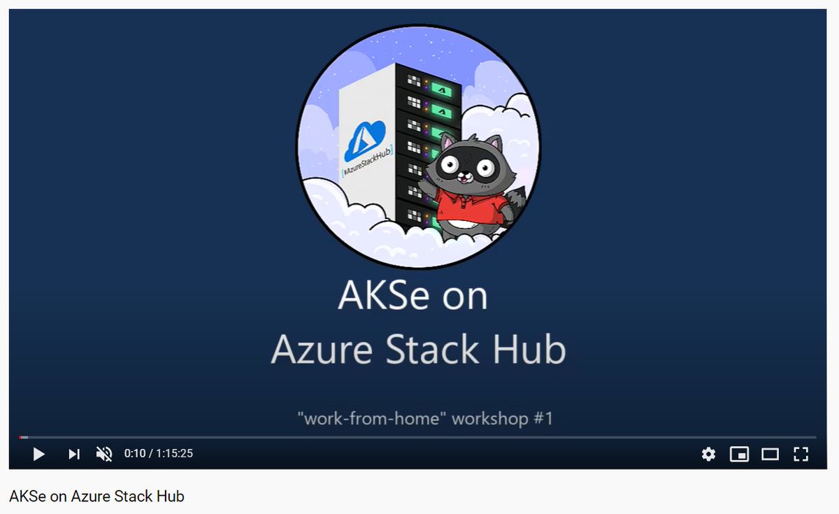 Darmour_MSFT's tweet photo. It was amazing that almost 300 people from every timezone on the planet tuned in to watch @walterov cover how to set up a #Kubernetes cluster on #AzureStackHub using the #AKS engine. If you missed it or want to watch it again: https://t.co/XIlTF0c7e3
#AzureStack
#WorkFromHome https://t.co/pP7qZDhvOd