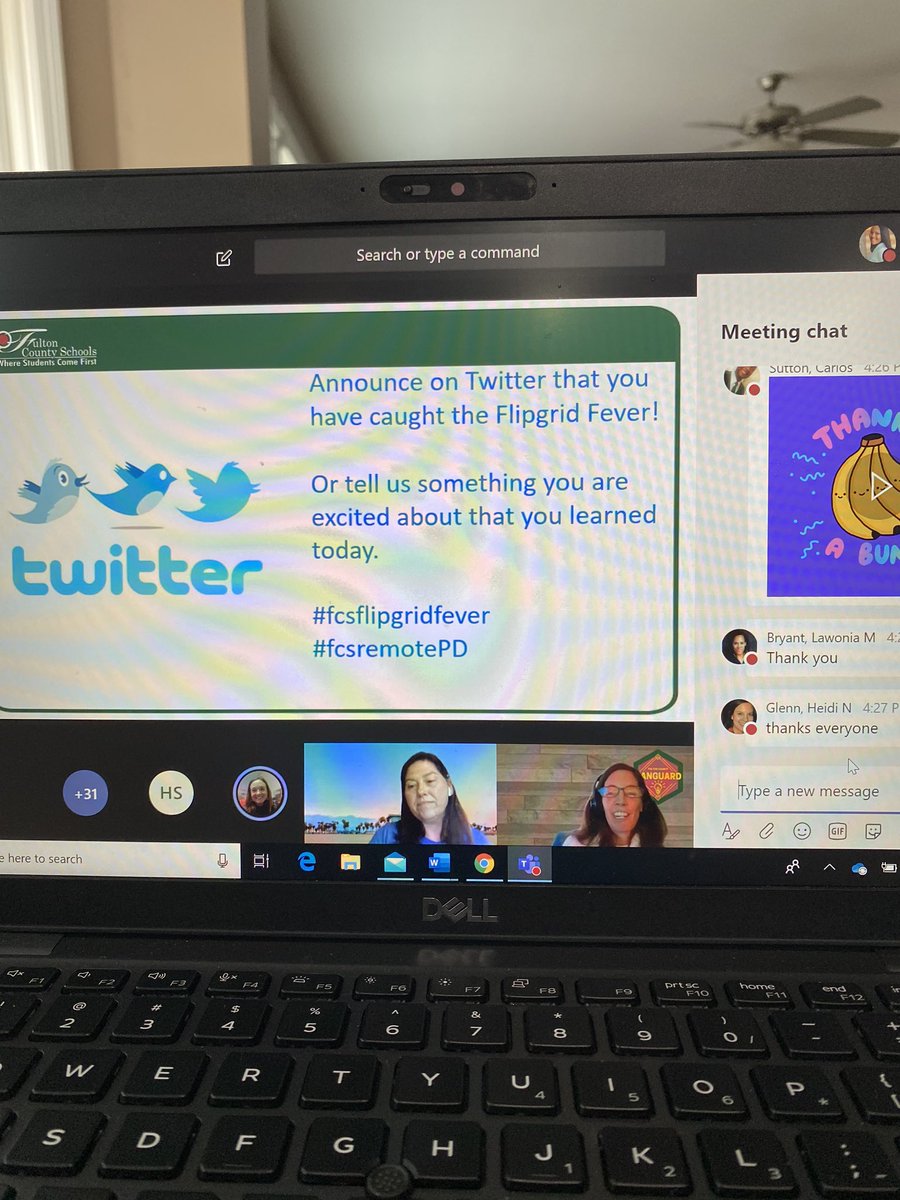 Natalie_STEAM's tweet photo. I certainly have #FlipgridFever during this remote learning time. Thank you to the #fcsremotePD team for helping me learn more. #fcsflipgridfever #FCSrising https://t.co/NmAtnPgPEv