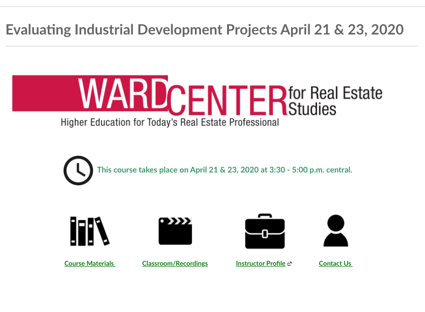 Gettin' my learn on with <a href="/ccim/">The CCIM Institute</a> today and Thursday...Evaluating Industrial Development projects ✍️