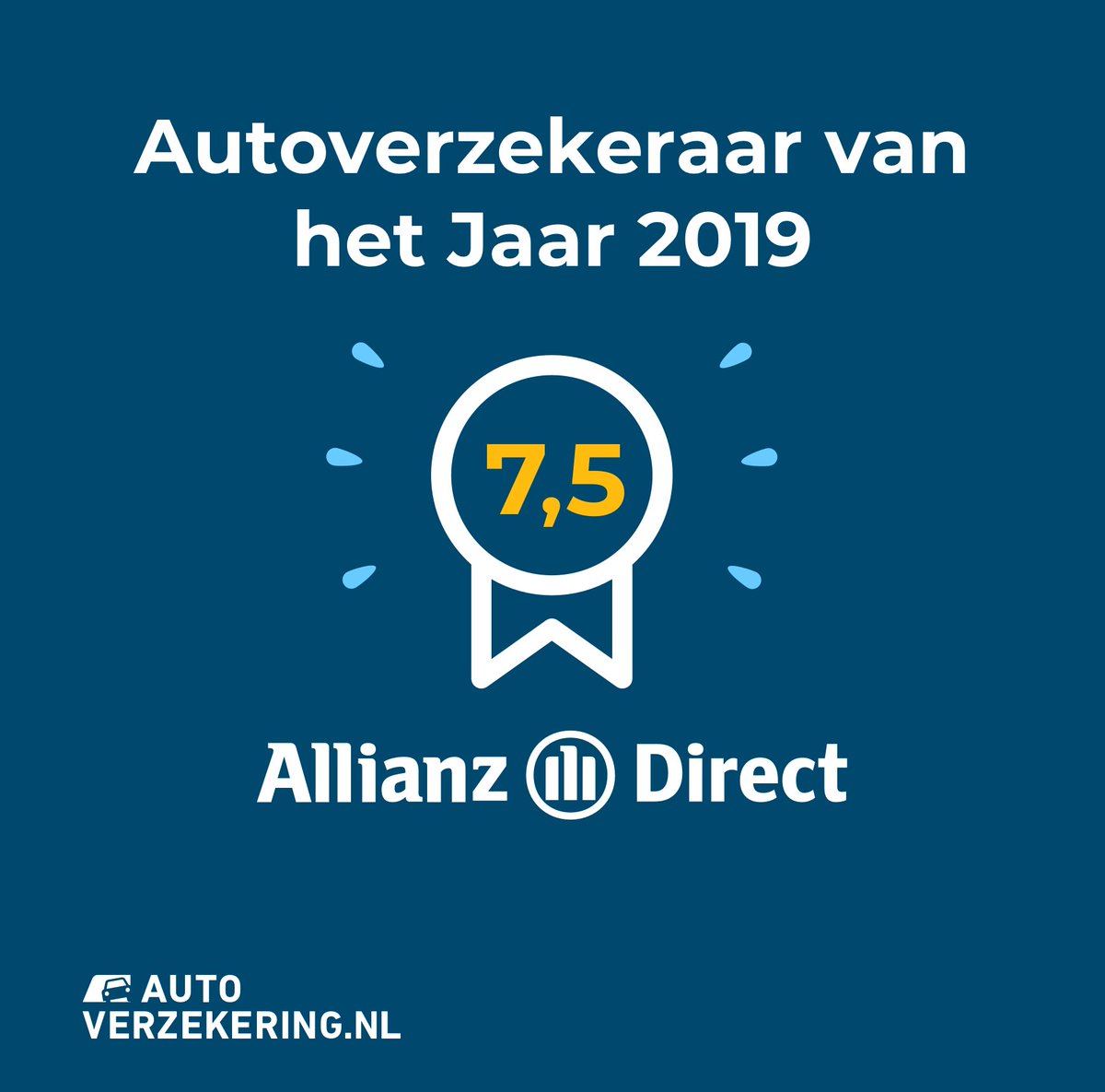 Trots! ππ₯³ Deze week werden we na onderzoek van @autoverzekernl uitgeroepen tot Autoverzekeraar van het Jaar 2019. π #AllianzDirect #Award
Hier lees je hoe we het er vanaf brachten π https://t.co/P1wi2fpVrN https://t.co/HdTWMxTSYJ