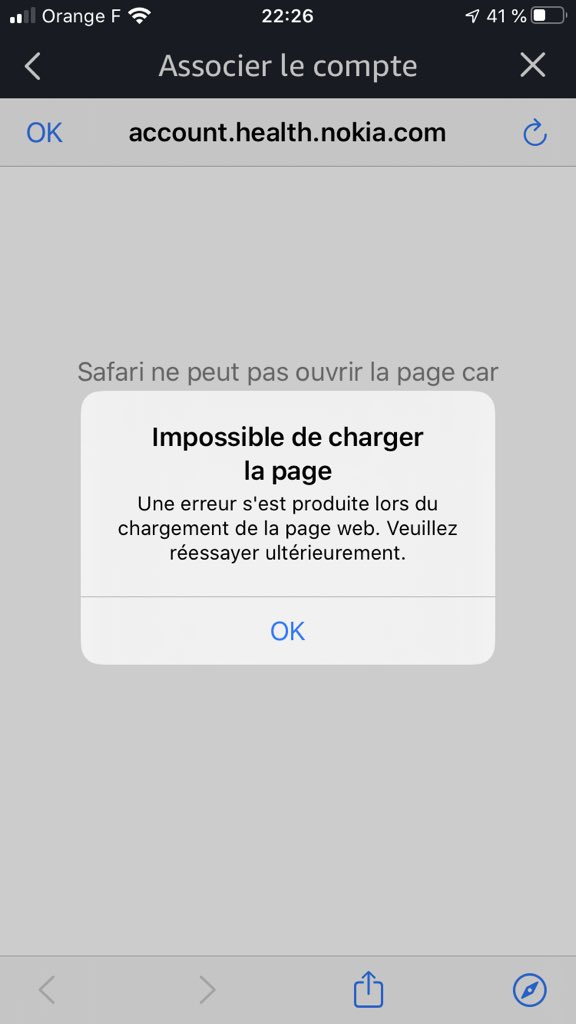 thib28's tweet photo. @AskWithings pour info votre skill @alexa99 est rideau depuis plusieurs jours. C’est embêtant... https://t.co/s4NuH0ntbC