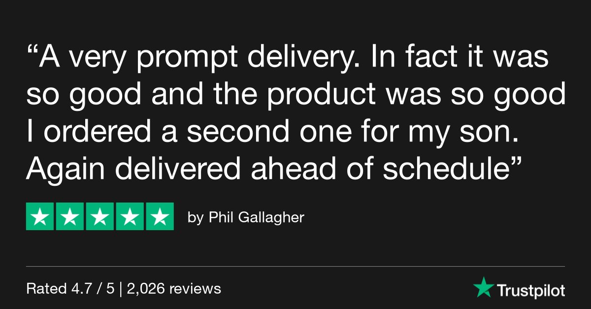 We've just hit over 2000 reviews with a #Trustpilot #Excellent rating! Thank you for all your continued support during these difficult times! #StaySafe