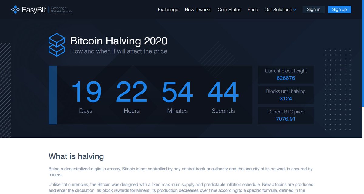 EasyBit_com's tweet photo. Bitcoin Halving is almost here!! Get ready!πββοΈ
-----------
Find out what experts think of the halving and how it will affect the price: https://t.co/FmlUGQFSchπ
#BTC $BTC #halving #btchalving #halving2020 #btcprice #blockchain #crypto #cryptocurrency #exchange #easybit https://t.co/v2IJQNhlGW