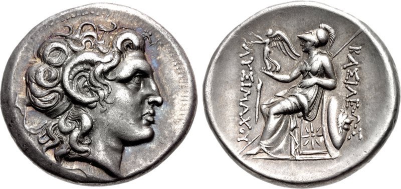 Secondly, Alexander. The king so famous he’s mentioned in the Quran. Most Hellenistic coins copy Big Al’s template with a regal head on the obverse (initially Alexander himself) - oozing legitimacy and a link to the first coloniser (hence Lysimakhos’ awesome tetradrachm) /6